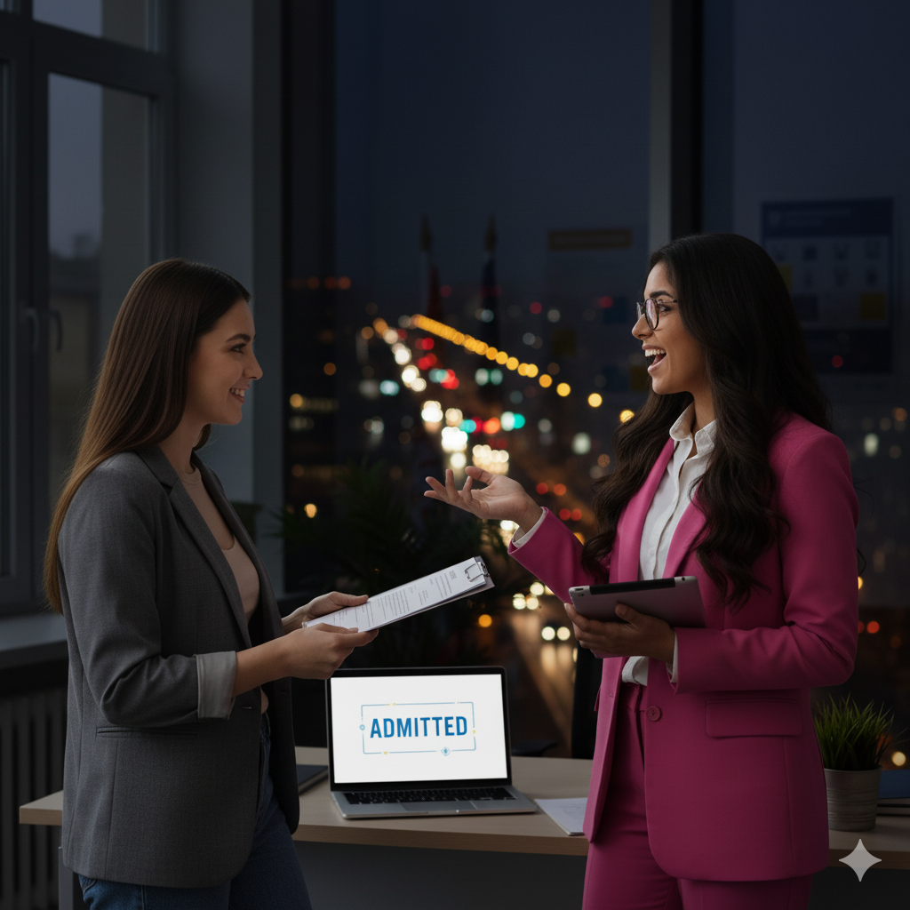 Student calling Verba Global English fluency centre Thiruvalla